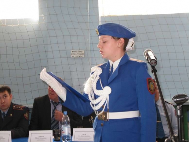 Карагандиские школьники получили погоны