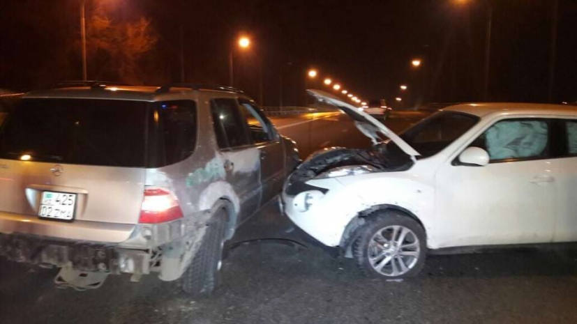 Угнанная машина спровоцировала три ДТП на Рыскулова