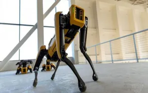 Робопсы Boston Dynamics украсили новогоднюю елку