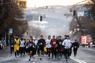 В Алматы ограничат движение из-за полумарафона